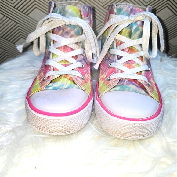 High top tie dye sneakers - Picture 4 of 10